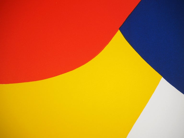 Flying Colors - Abstraction, 1974 - Original lithograph, Signed - American Modern Print by Alexander Calder