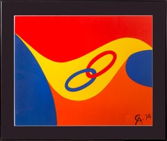 Flying Colors for Braniff Airlines, Abstract Lithography by Alexander Calder