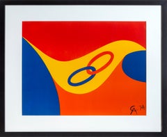 Flying Colors for Braniff Airlines, Abstract Lithography by Alexander Calder