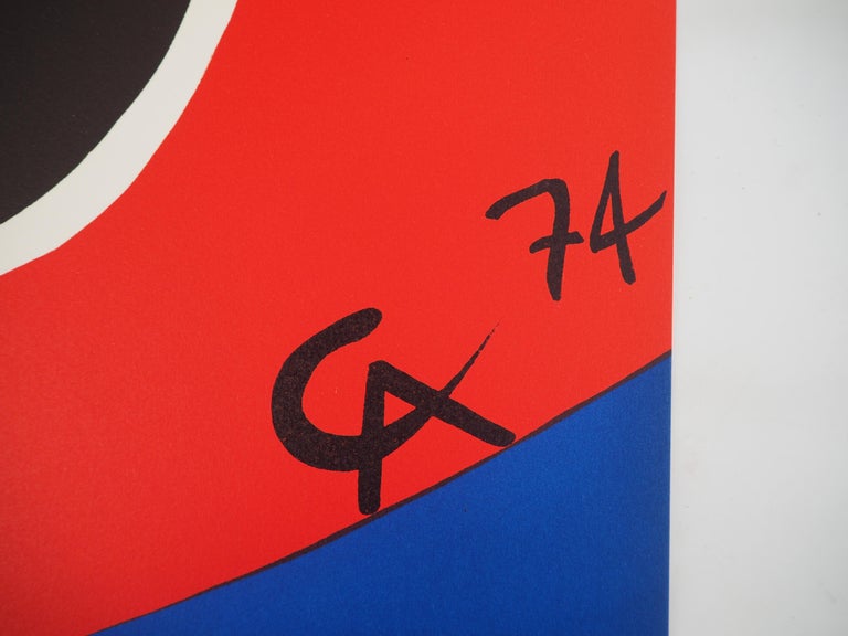 Flying Colors - Spiral, 1974 - Original lithograph, Signed - Print by Alexander Calder