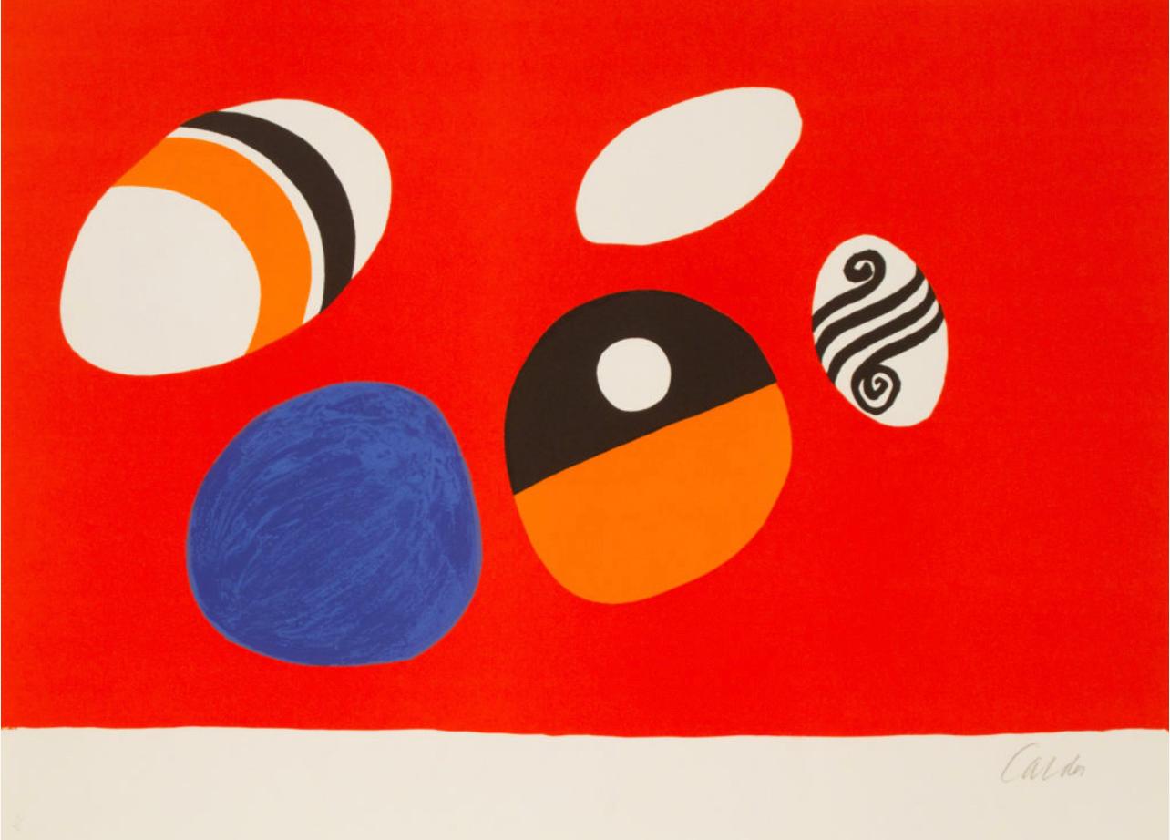 Fond Rouge - Print by Alexander Calder