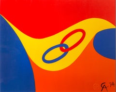 Friendship, Flying Colors for Braniff Airlines, Lithograph by Alexander Calder