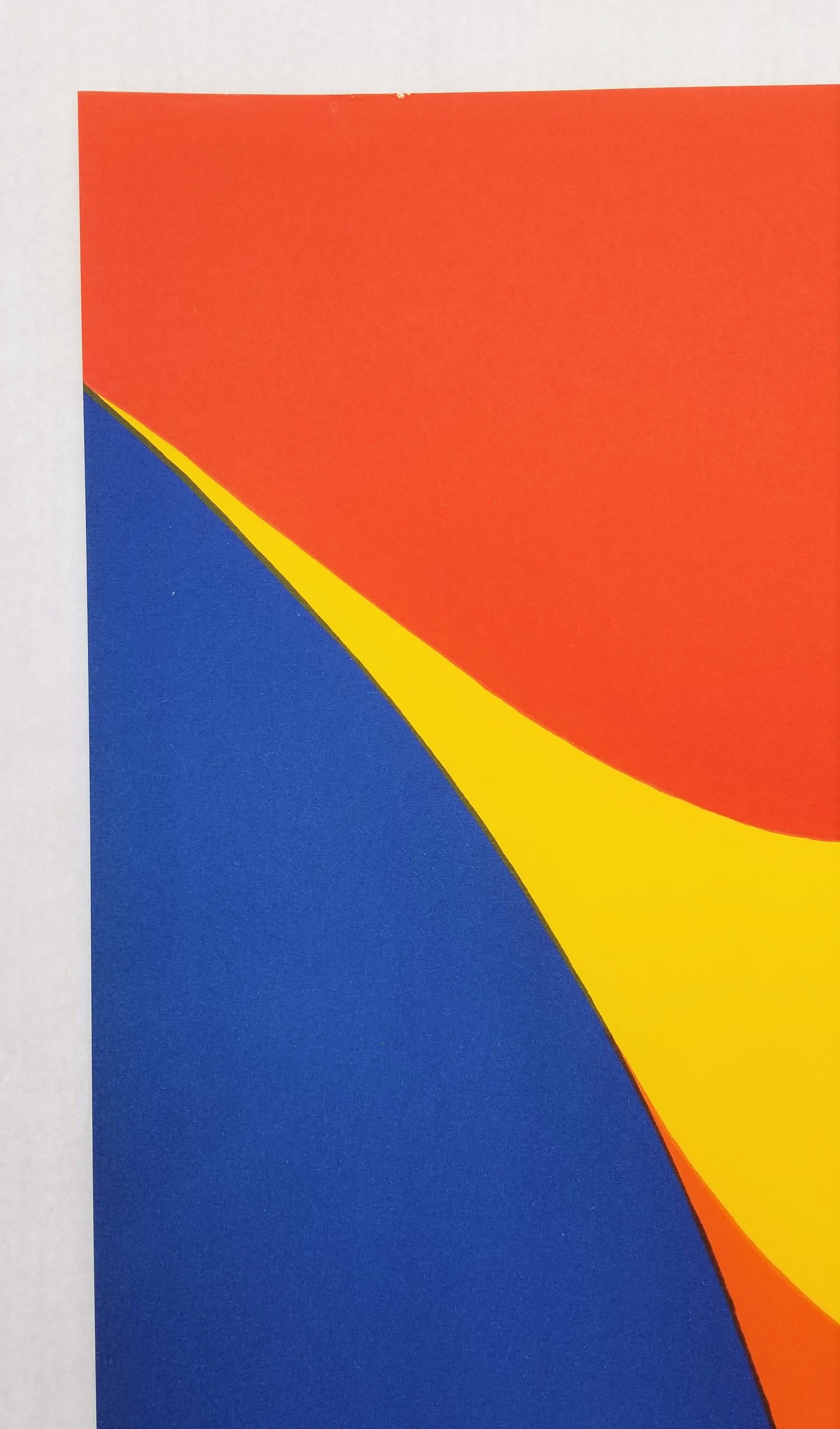 Friendship /// Abstract Geometric Alexander Calder American Modern Lithograph 3