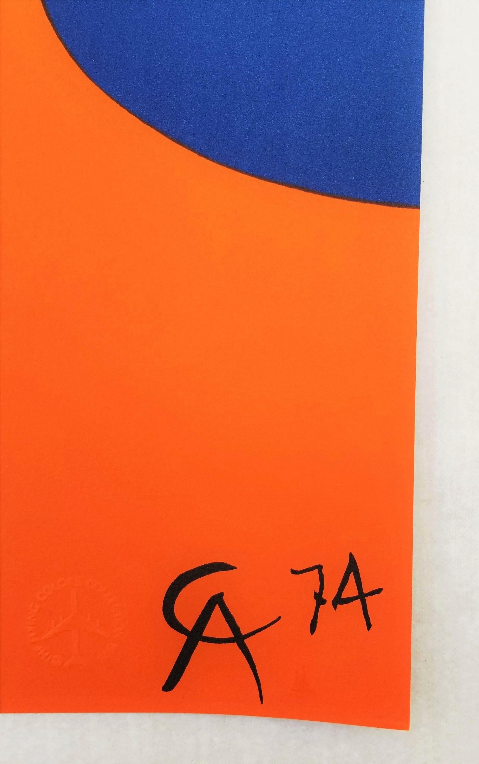Friendship /// Abstract Geometric Alexander Calder American Modern Lithograph 5