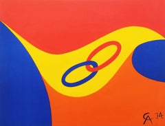 Used Friendship /// Abstract Geometric Alexander Calder American Modern Lithograph