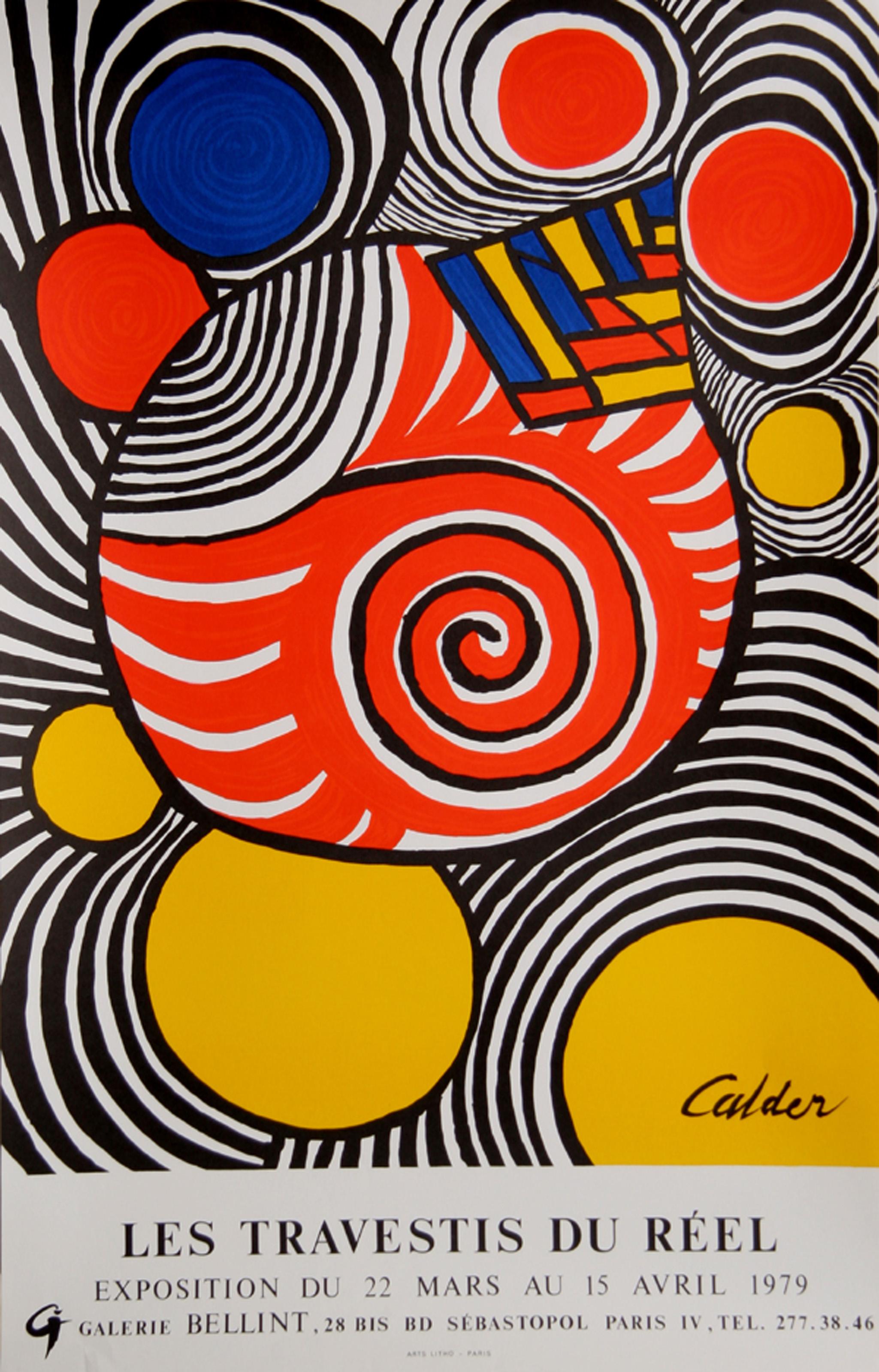 Alexander Calder, Américain (1898 - 1976) -  Galerie Bellint. Année : 1979, Médium : Affiche, Taille : 32 in. x 20.5 in. (81.28 cm x 52.07 cm) 