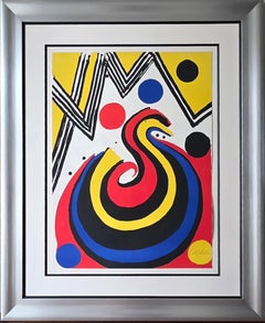 Girandola Color Lithograph Print, Abstract, Signed, 1970s, Ed. 23/100