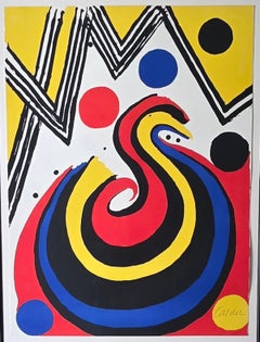 Girandola Color Lithograph Print, Abstract, Signed, 1970s, Ed. 23/100