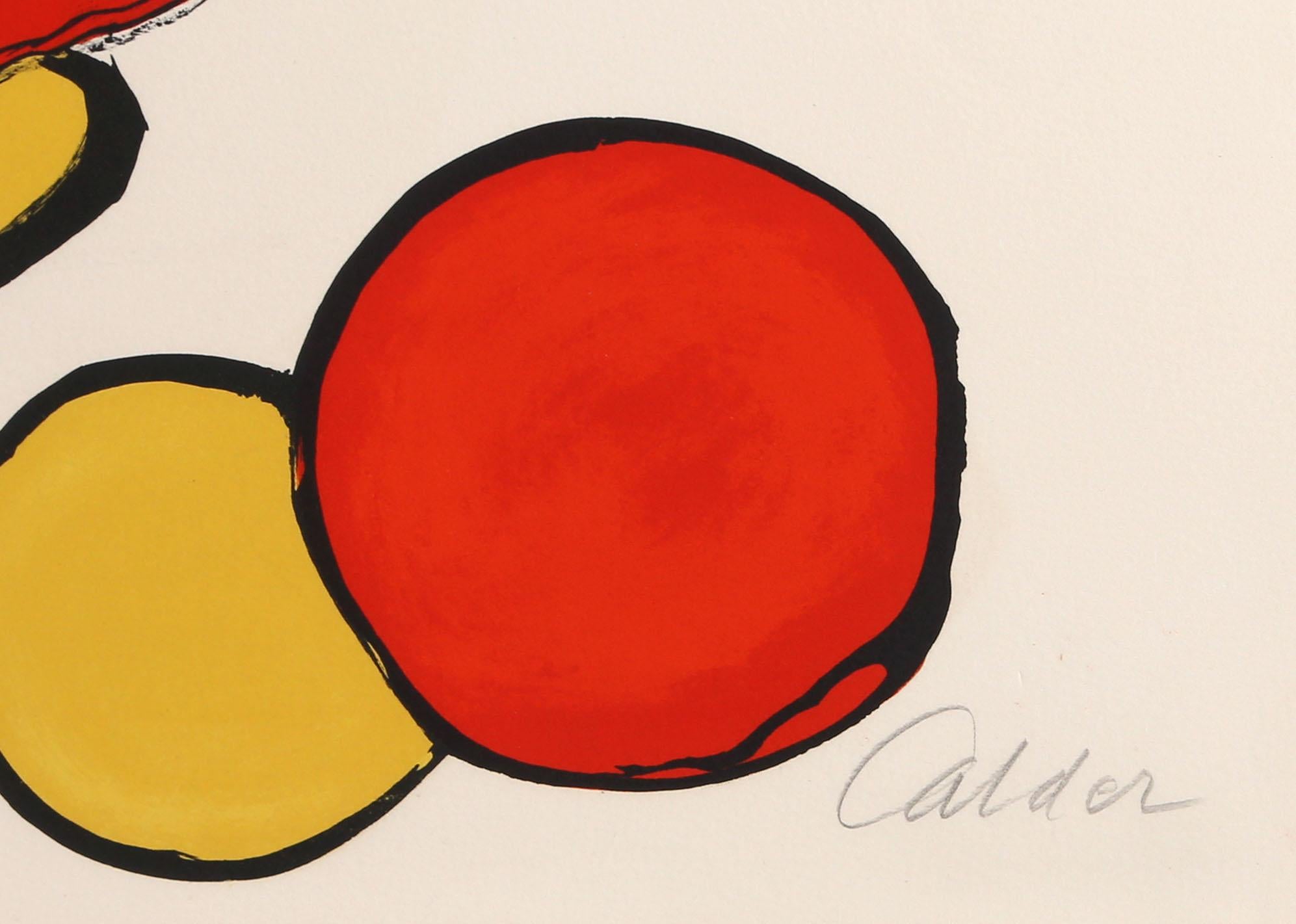 Grey Eclipse from Our Unfinished Revolution - Beige Abstract Print by Alexander Calder