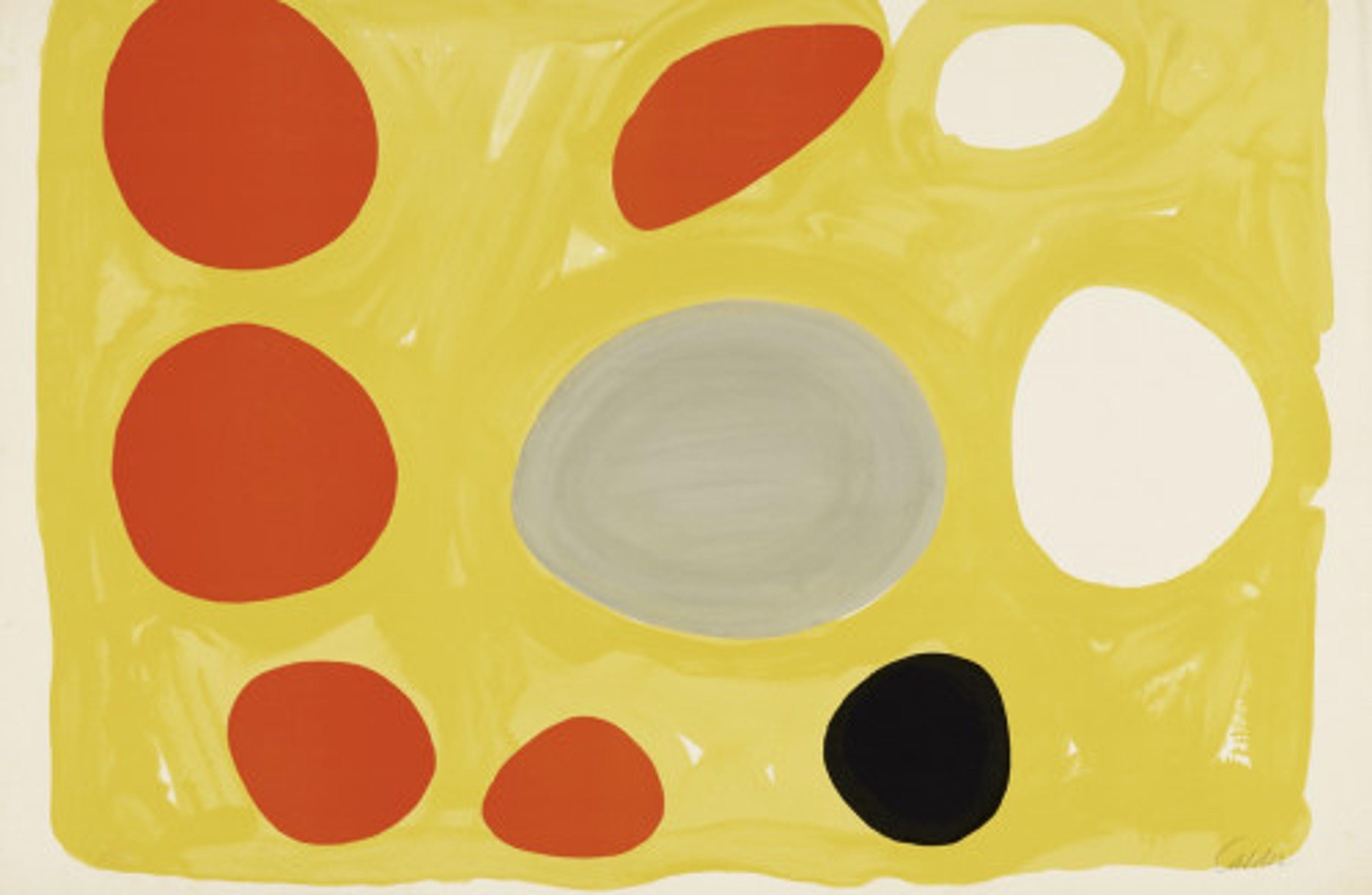 Grey Oval (Flat Mobile) - Print by Alexander Calder