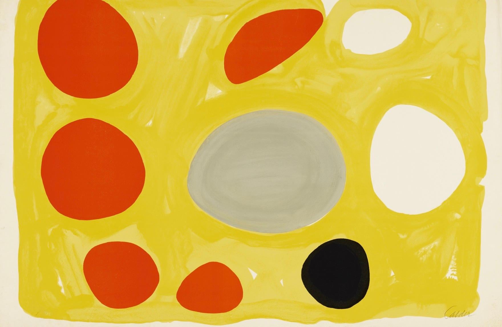 Grey Oval (Flat Mobile) - Print by Alexander Calder