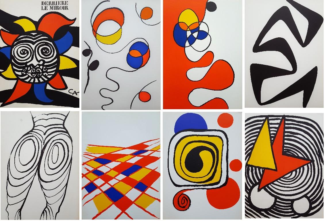 Alexander Calder Abstract Print - Group of 8 Lithographs