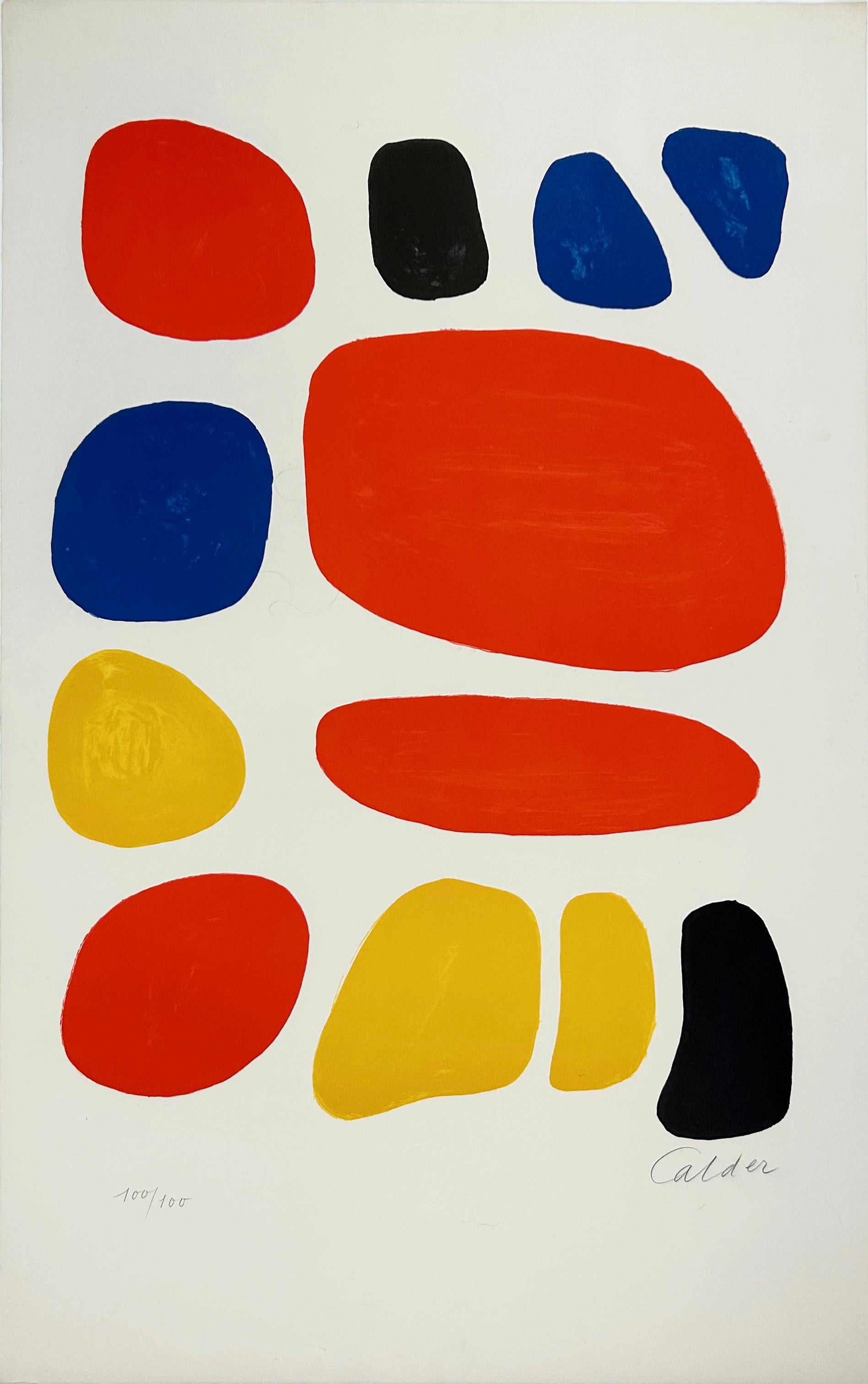 Alexander Calder Abstract Print - Homage to Ben Shahn