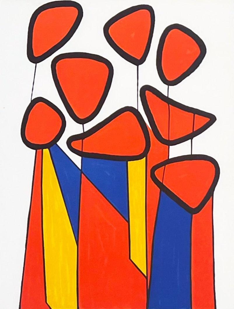 Abstract Print Alexander Calder - Hommage à Calder