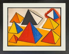 Homage to Euclid (Composition IX), Hand Signed Lithograph, 84/100, Framed, 1976