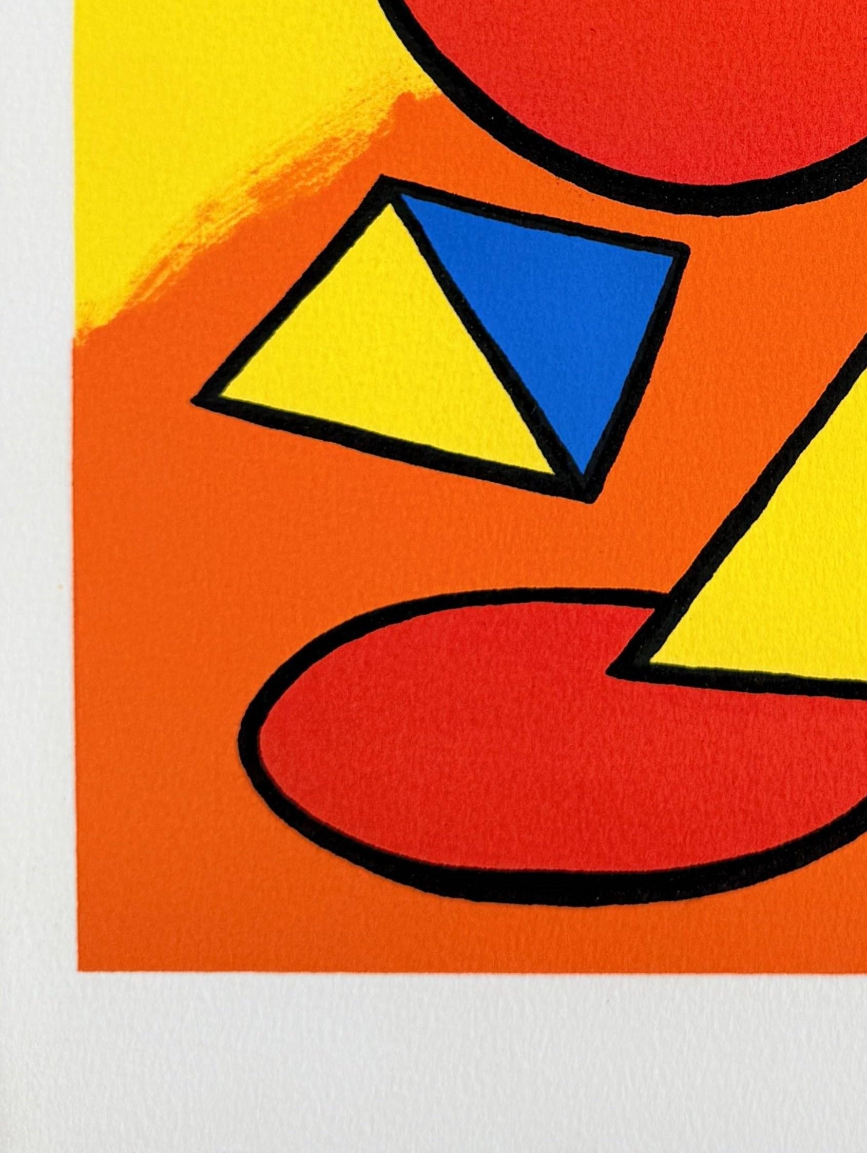 Hommage à San Lazzaro - Orange Print by Alexander Calder