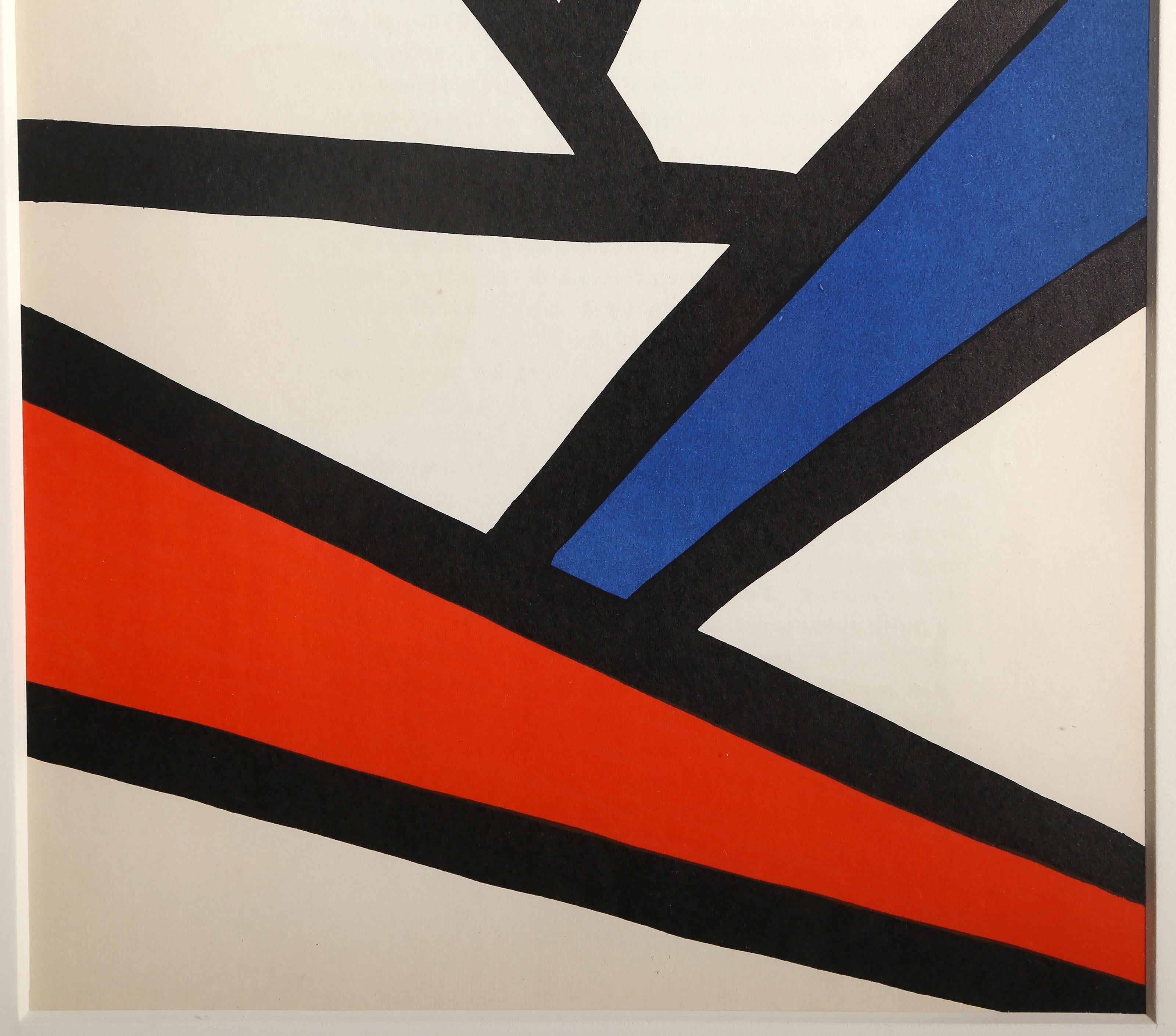 Intersections, lithographie abstraite d'Alexander Calder en vente 2