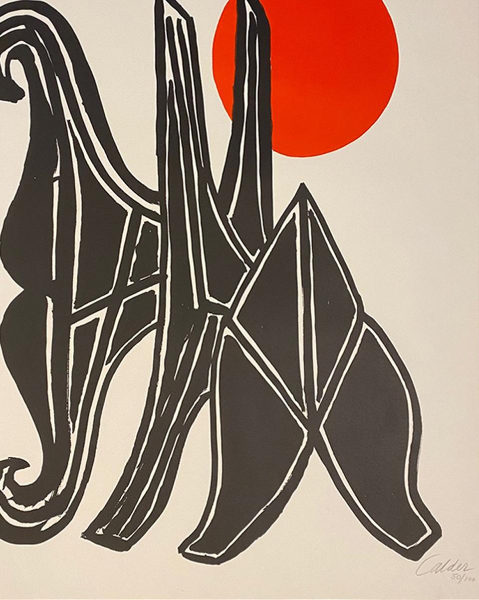 'Jeune Fillet et sa Suite' - Print by Alexander Calder