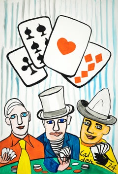 Joueurs de cartes I, Derrière le miroir