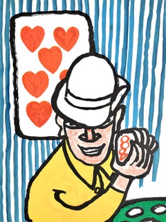 Joueurs de cartes I et II, Derrière le miroir