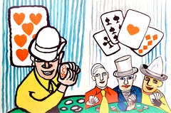 Joueurs de cartes I et II, Derrière le miroir