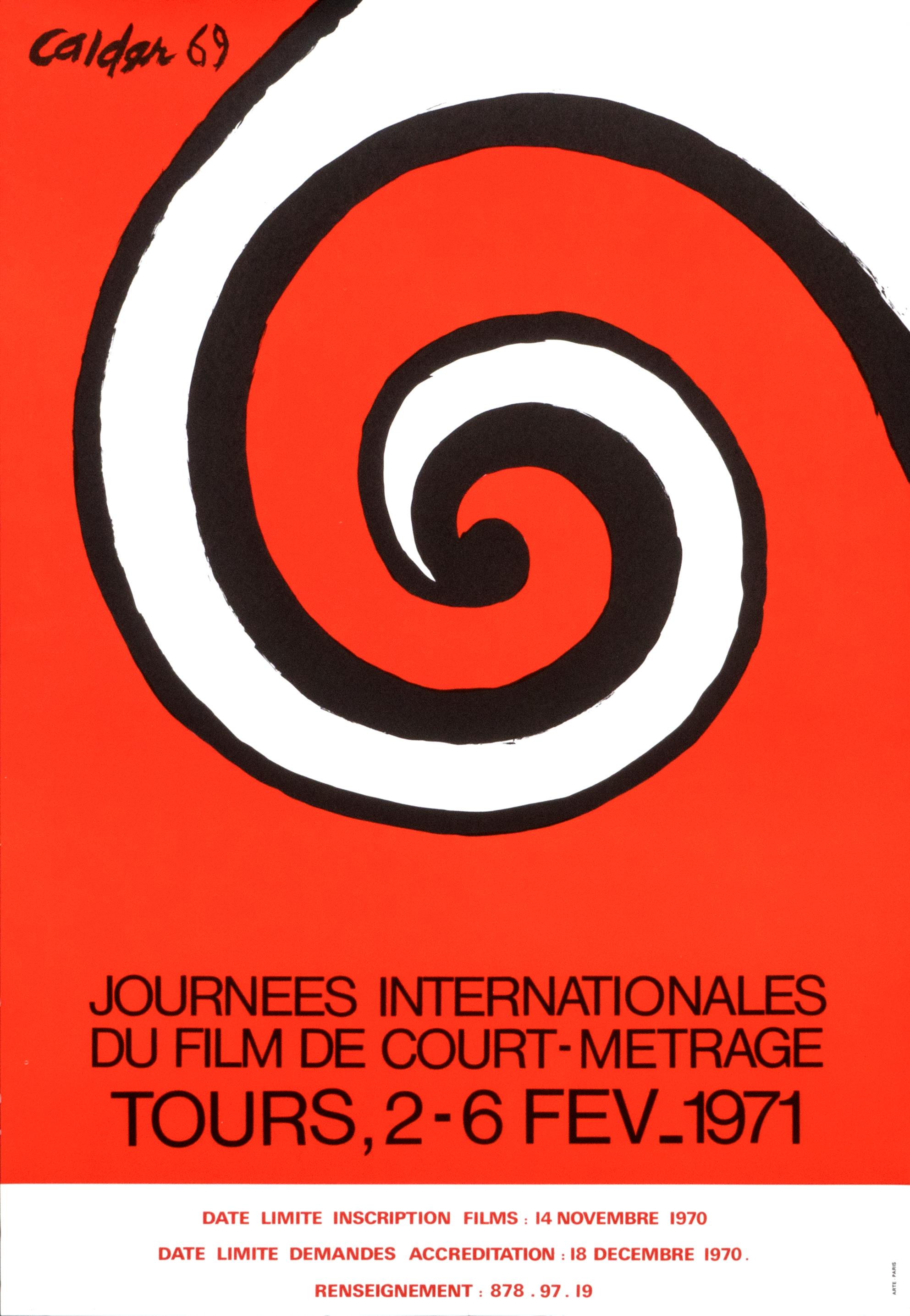 "Journees Internationales du film de court-metrage" After Calder Original Poster - Print by Alexander Calder