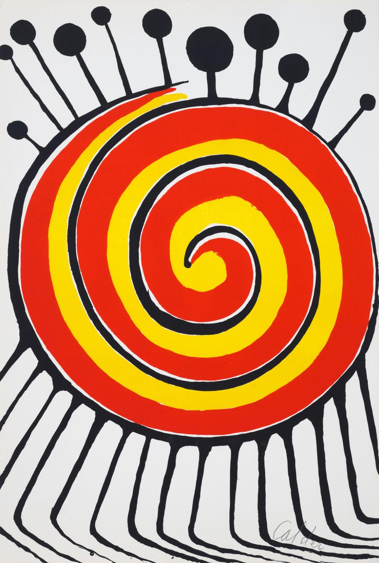 Alexander Calder Abstract Print - La Grande Spirale