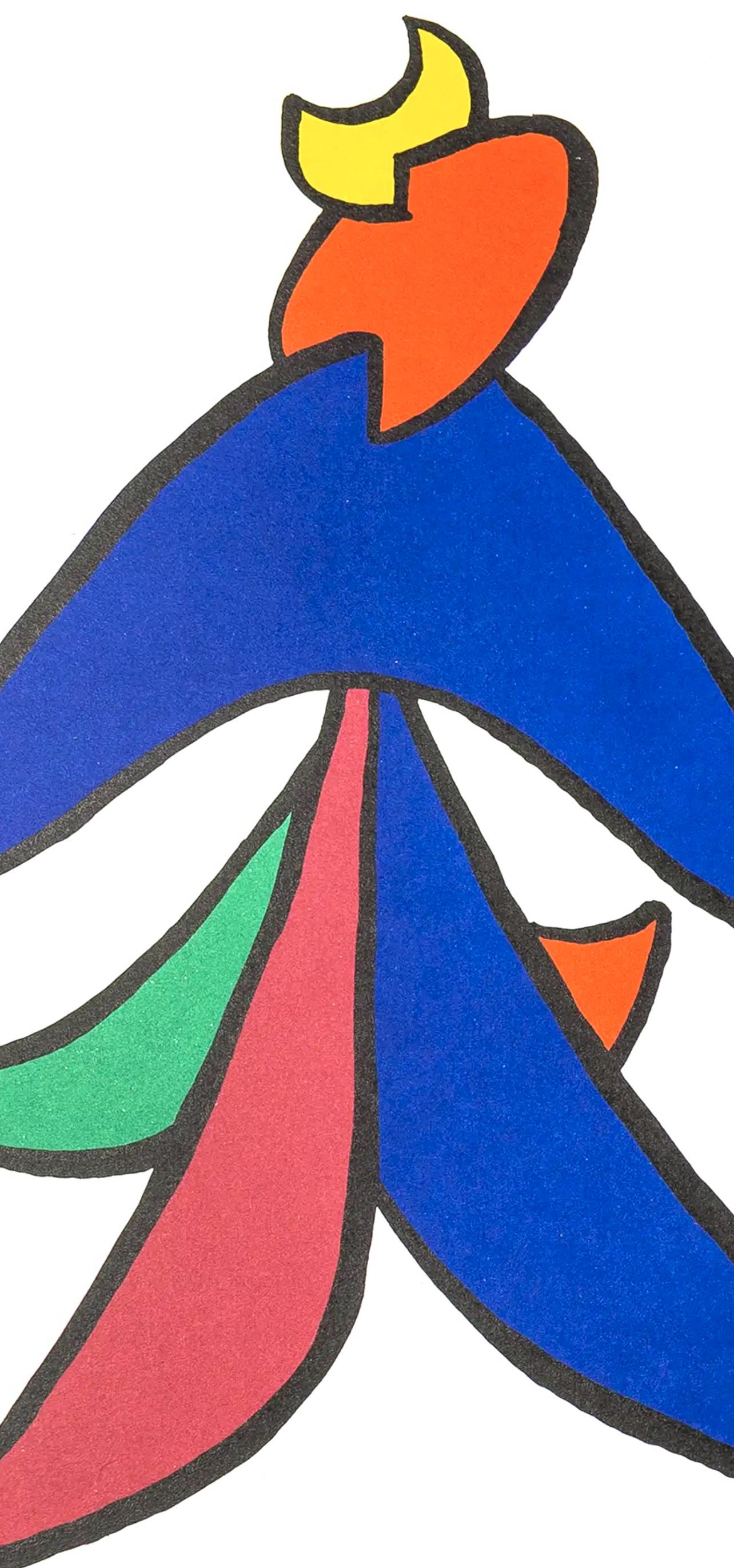 La lune, Stabiles, Derrière le miroir - Print di Alexander Calder