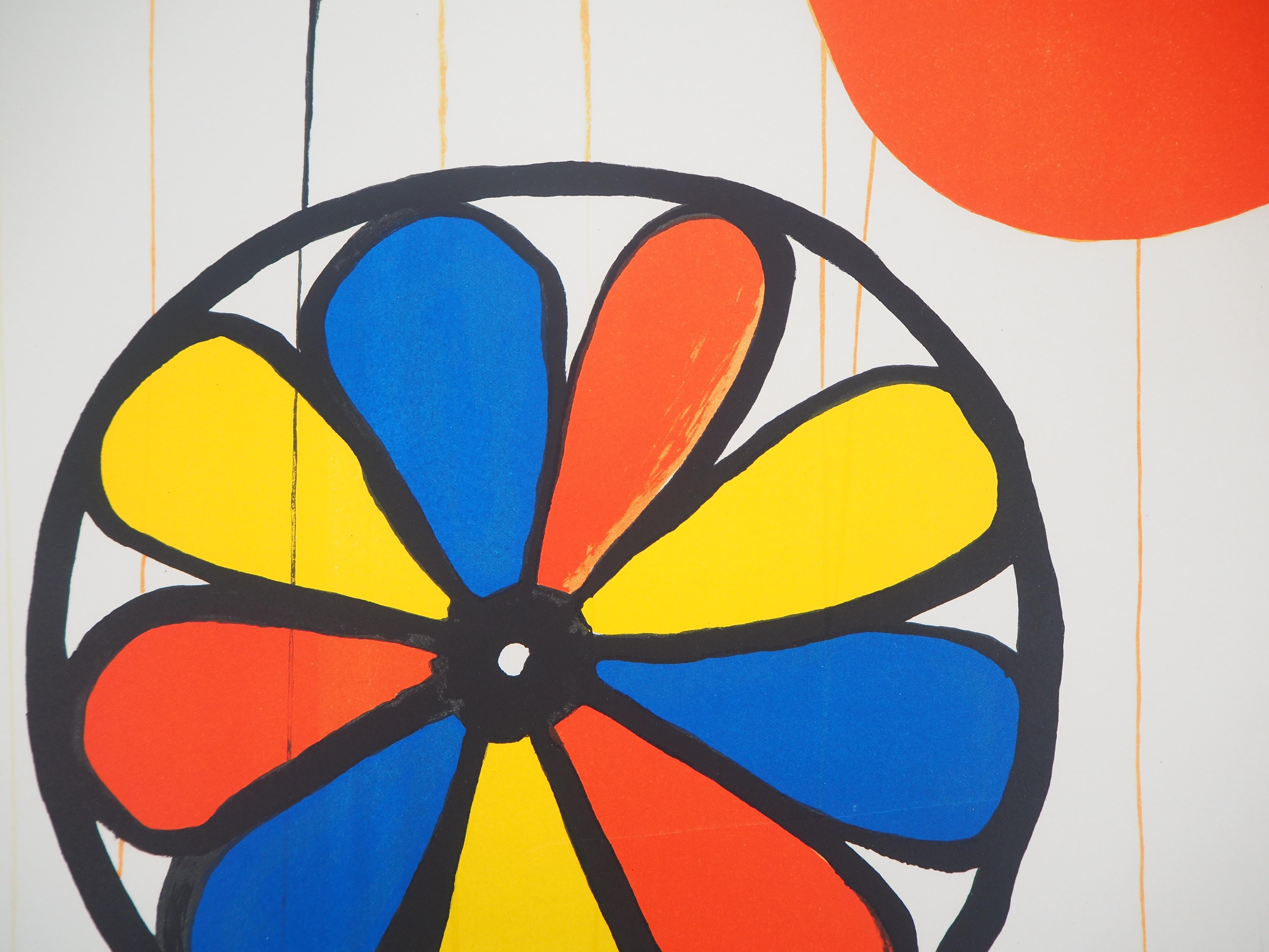 La Mousson (Monsoon) - Original lithograph, Handsigned (Maeght 1965) - American Modern Print by Alexander Calder