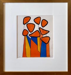 „La Petite Balloons“ von Alexander Calder; gerahmte Vierfarb-Lithografie, 28 cm x 33 cm