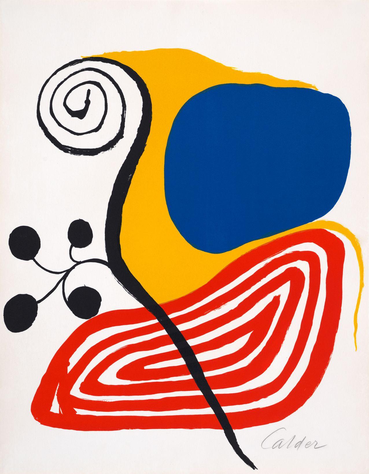 Alexander Calder Abstract Print - l’As de Trèfle