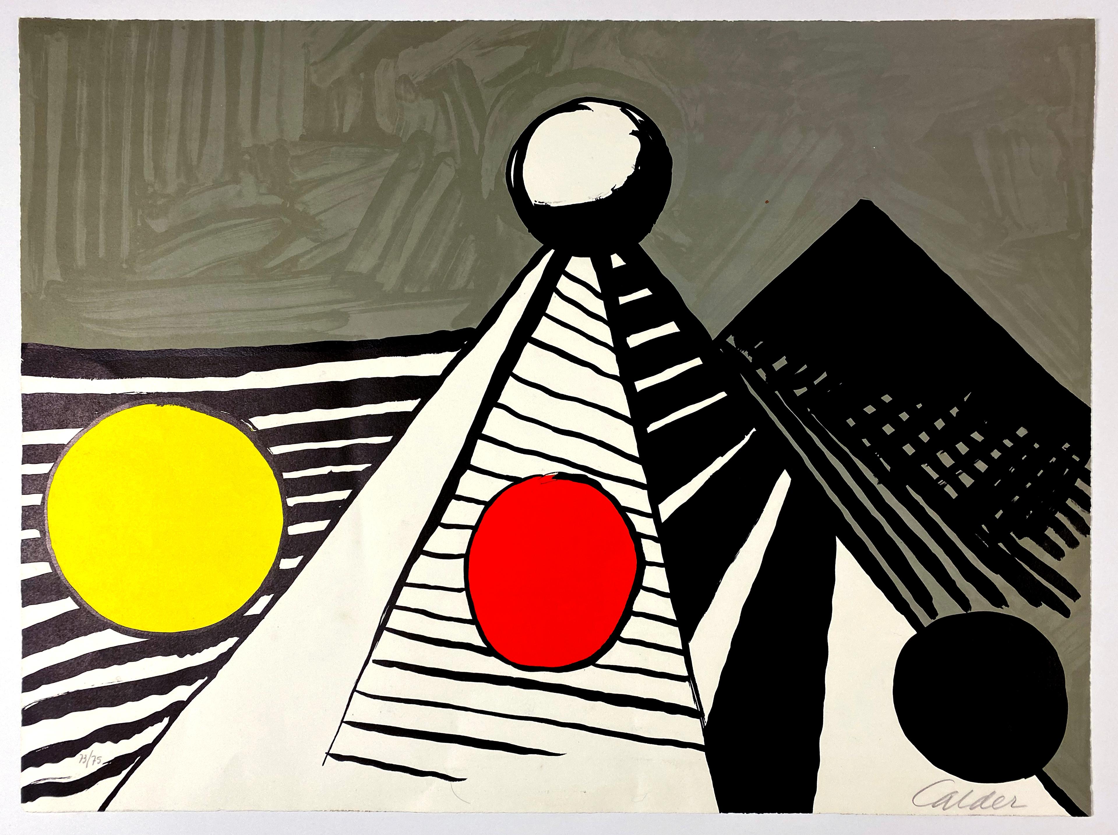 Alexander Calder Abstract Print – Le Bateau Lavoir (Das Waschtischboot)