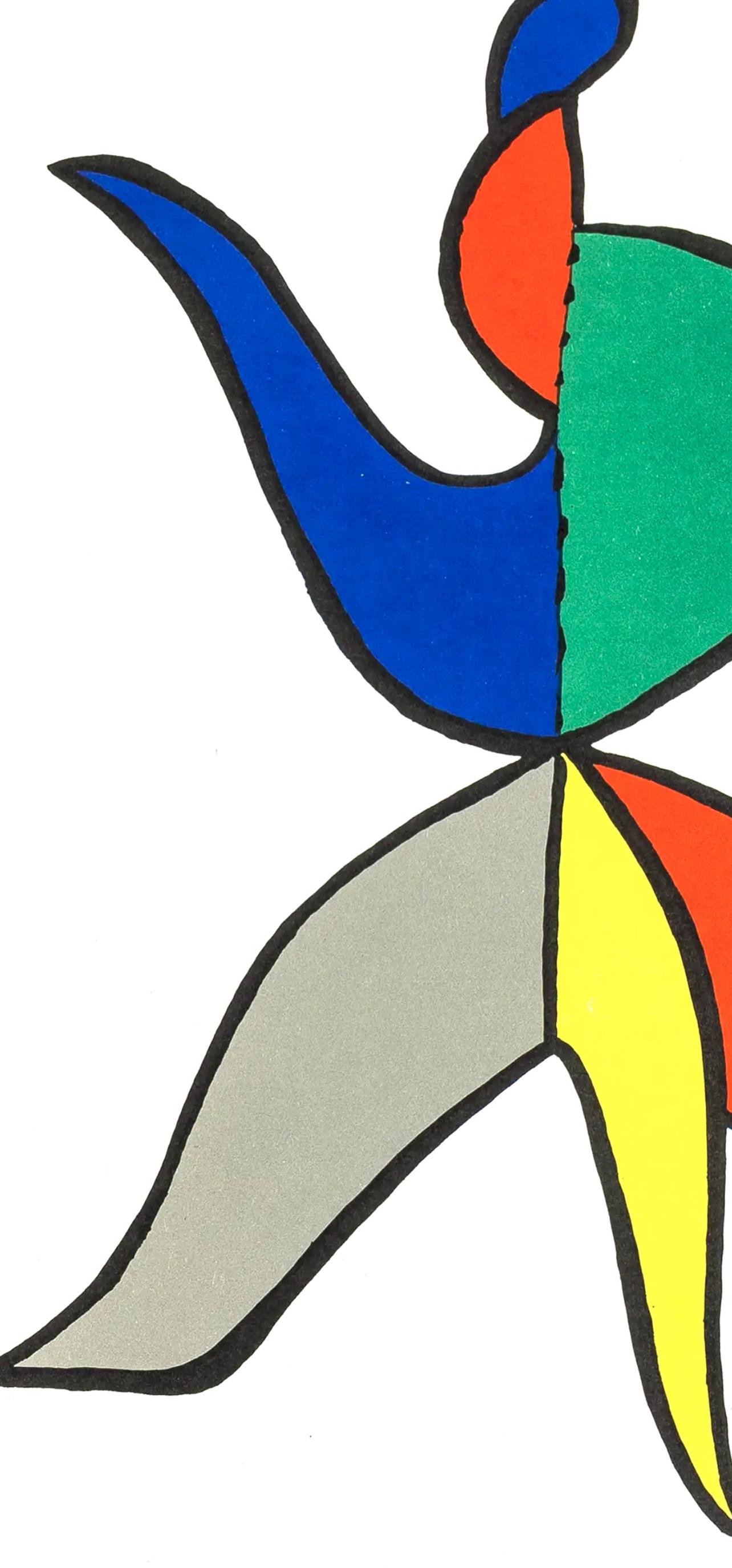 Le bonnet phrygien, Stabiles, Derrière le miroir - Print Surrealista de Alexander Calder