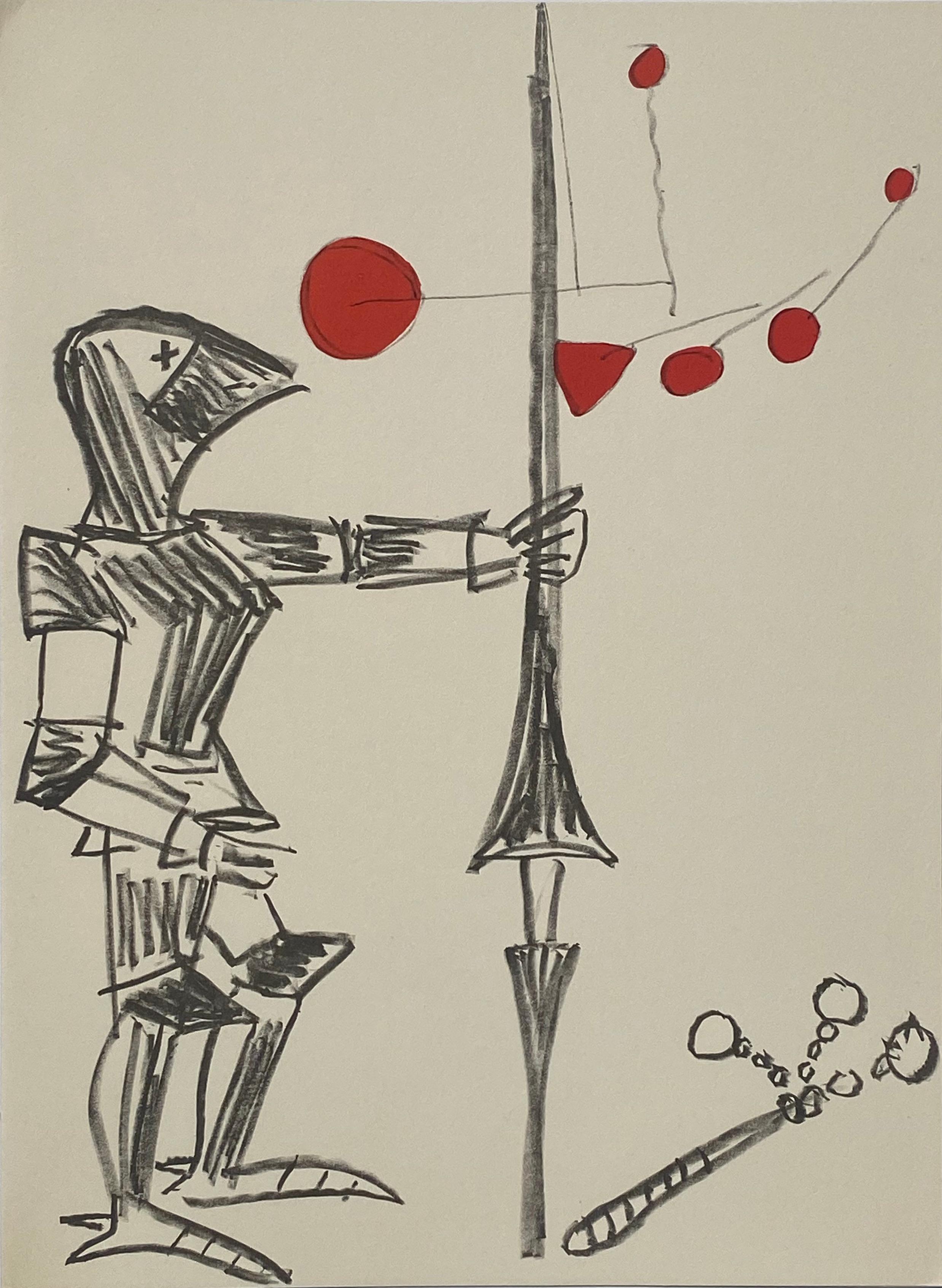 Le Noble Chevalier, 1960 - Print by Alexander Calder