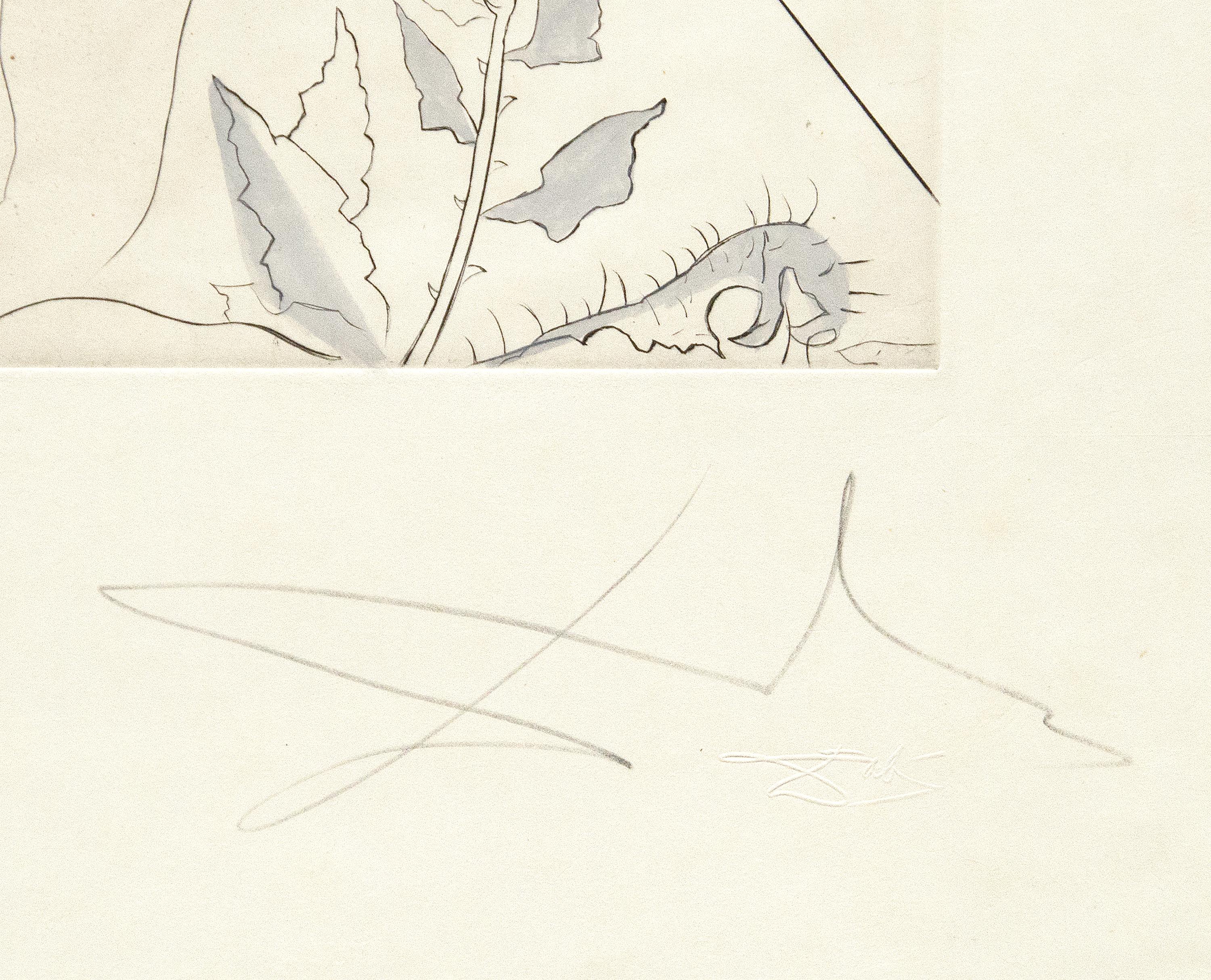 Le Nu à la Jarretière, from The Hippies - Print by Salvador Dalí