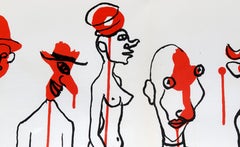 Les Gueules Degoulinantes, Framed Circus Lithograph by Alexander Calder