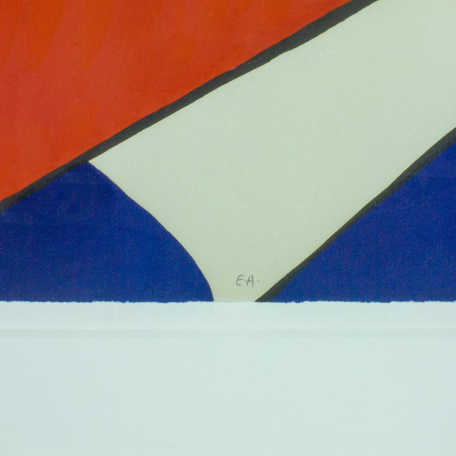 Lithographie encadrée « Les Pyramides Grandes » signée par Alexander Calder. Edition EA en vente 1