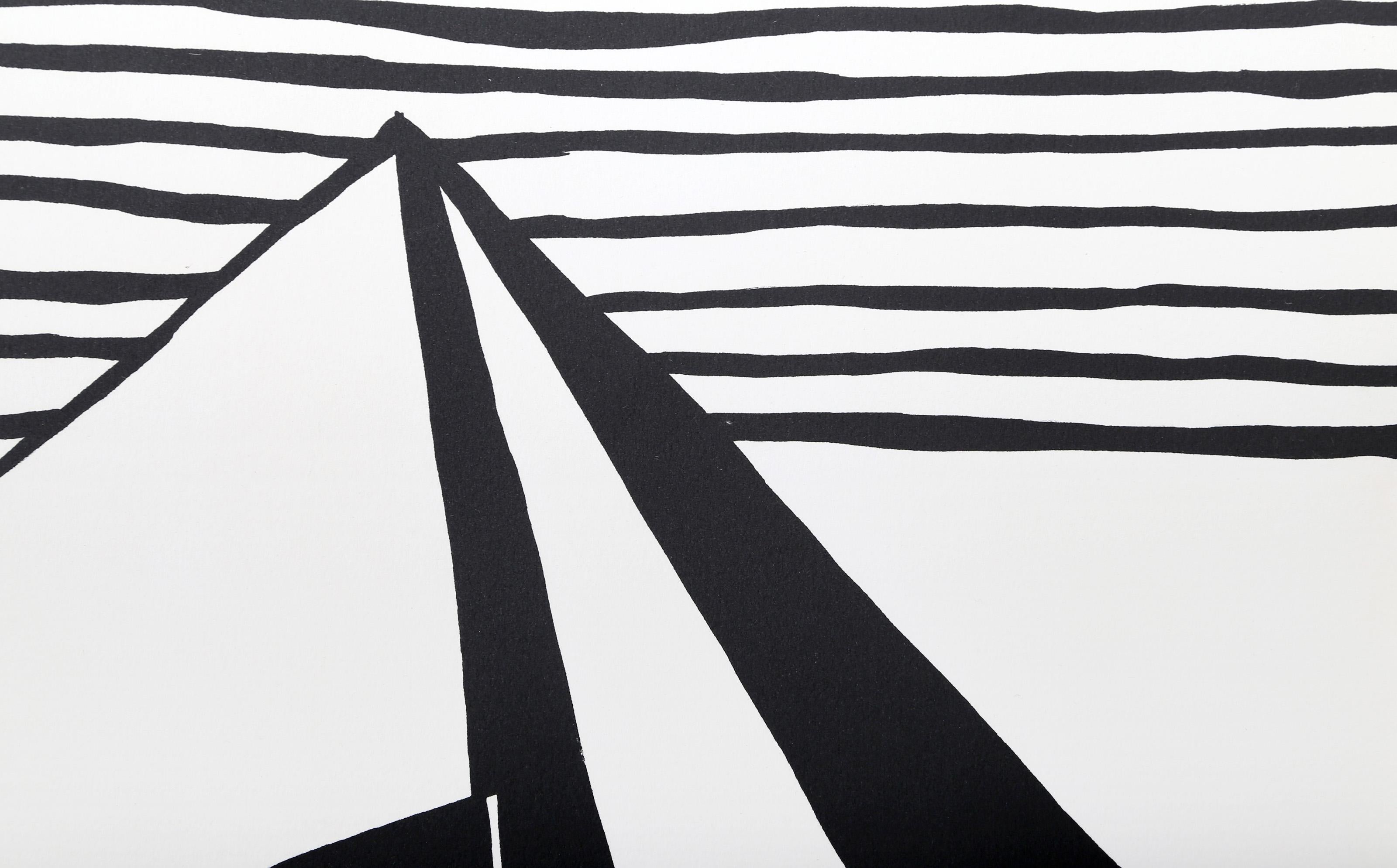 Les Pyramides Grandes, Lithograph  by Alexander Calder For Sale 3