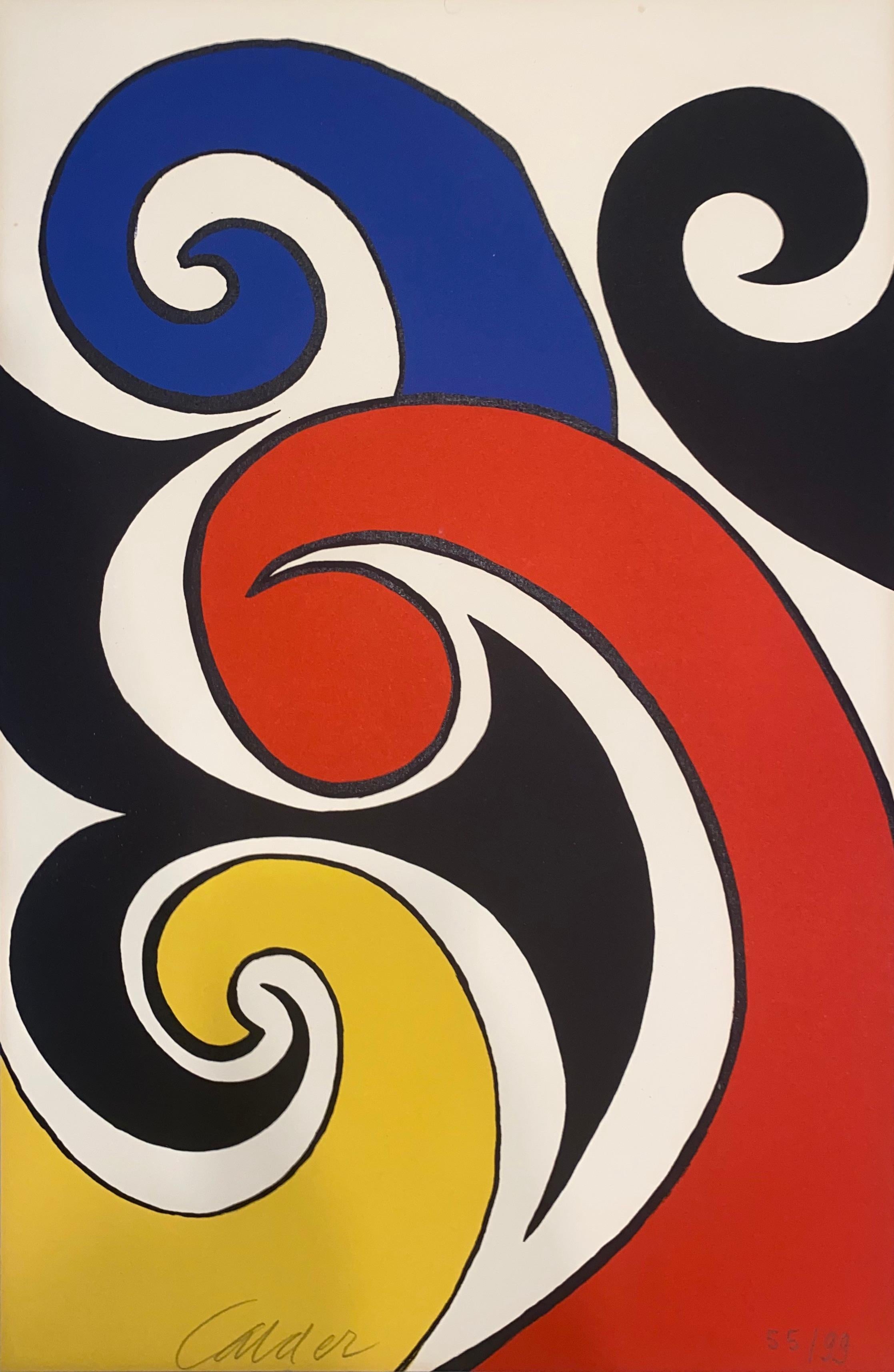 Les Vagues - Print by Alexander Calder