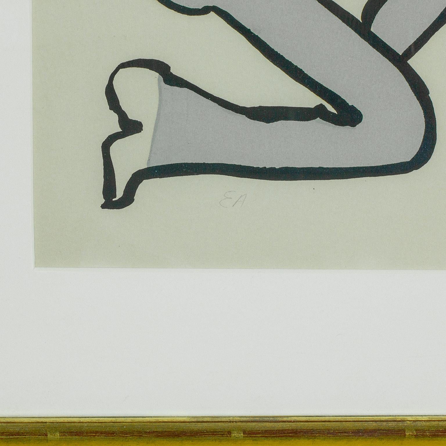 Lithographie encadrée « Lion Tamer » signée par Alexander Calder. Edition EA de 100 exemplaires. en vente 1