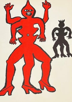 Lithograph by Alexander Calder, 1975, Plate 3 (Derriere le Miroir #212)