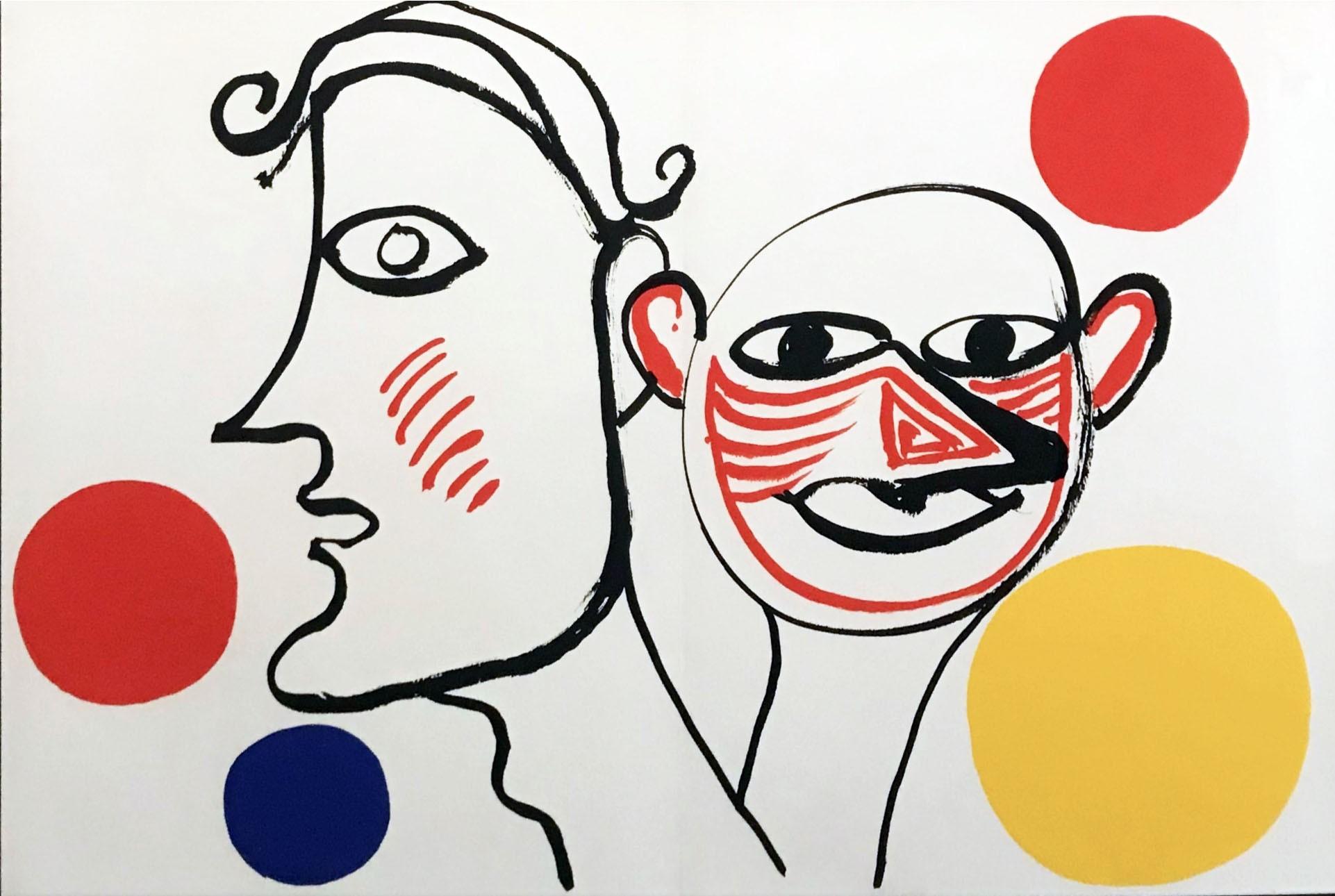 Alexander Calder Abstract Print – Derriere le Miroir #221, Derriere