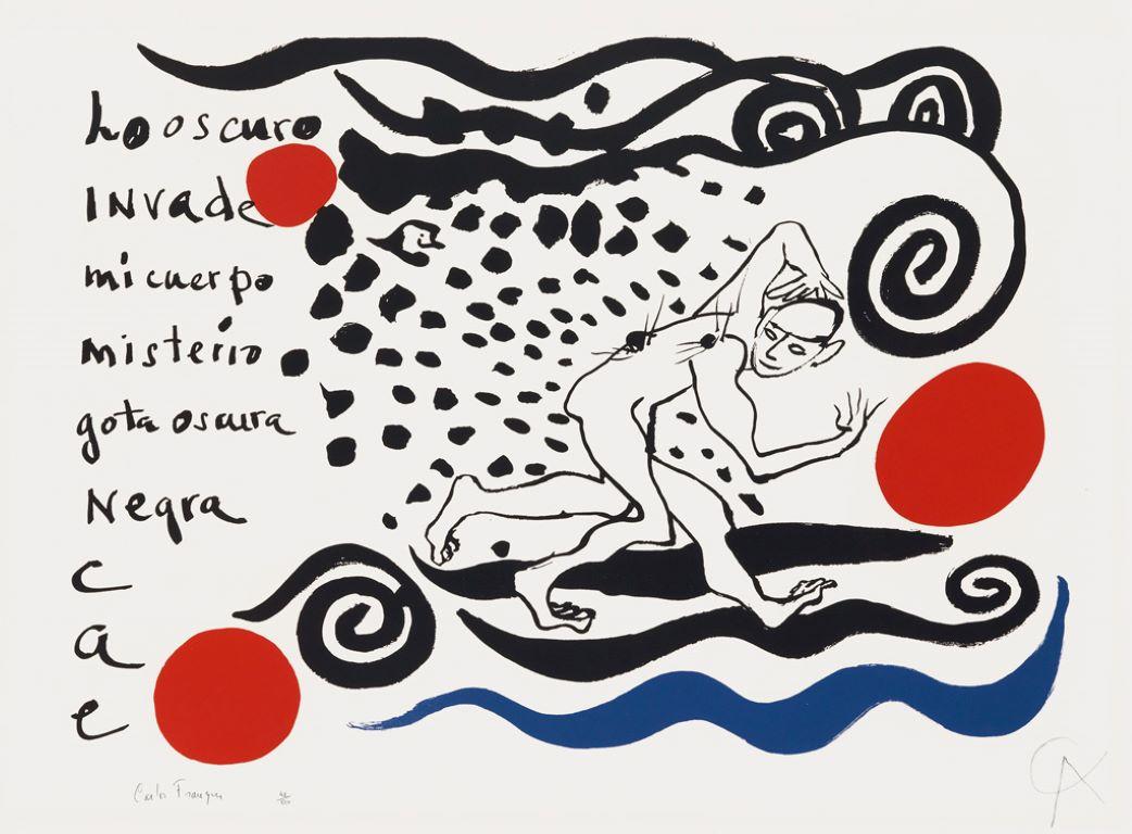 Figurative Print Alexander Calder - Lo Oscuro Invade