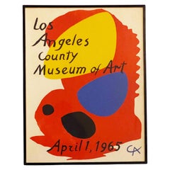 Vintage Los Angeles County Museum of Art Exhibition Poster by Alexander Calder