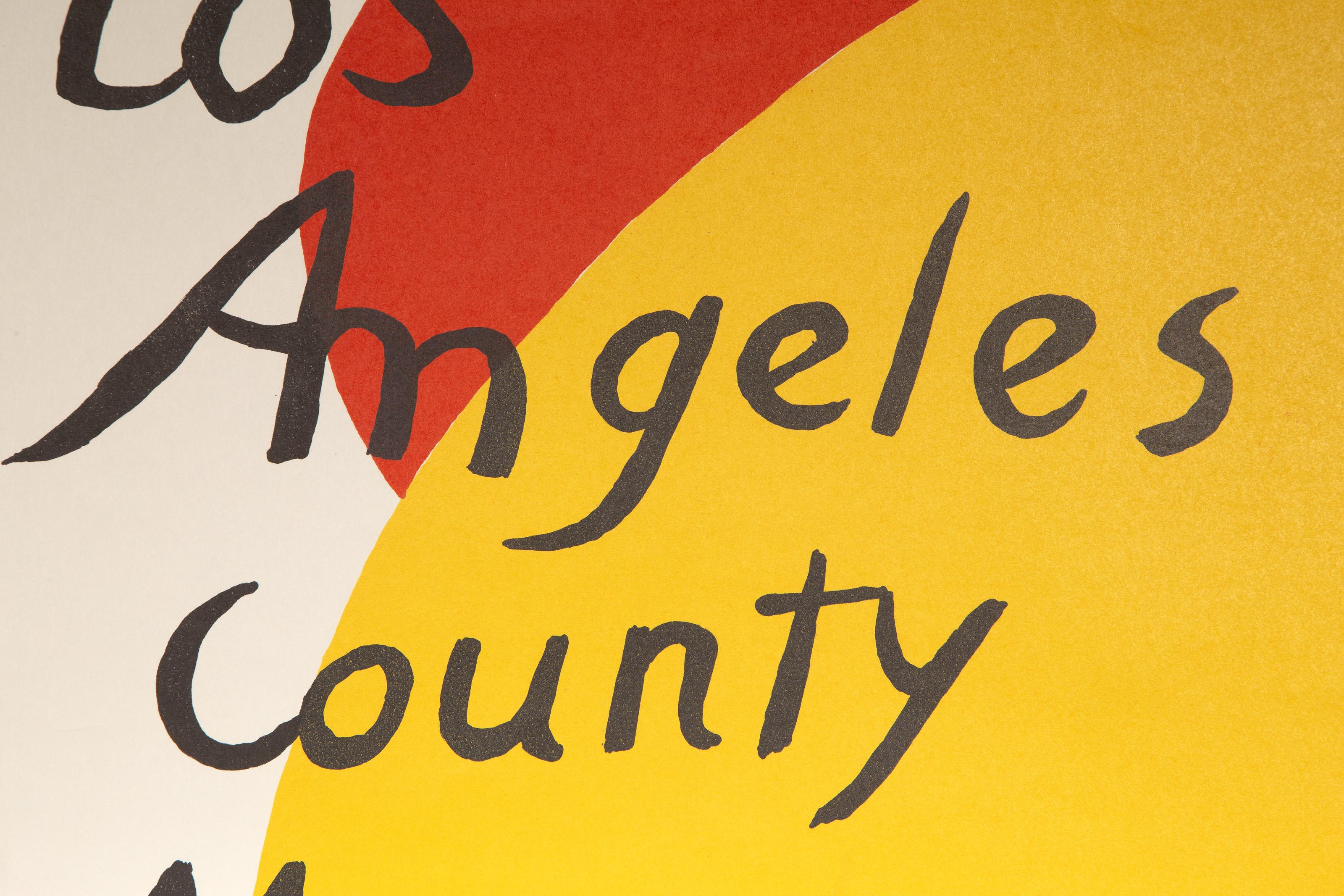 Affiche du Los Angeles County Museum of Art, lithographie d'Alexander Calder 2