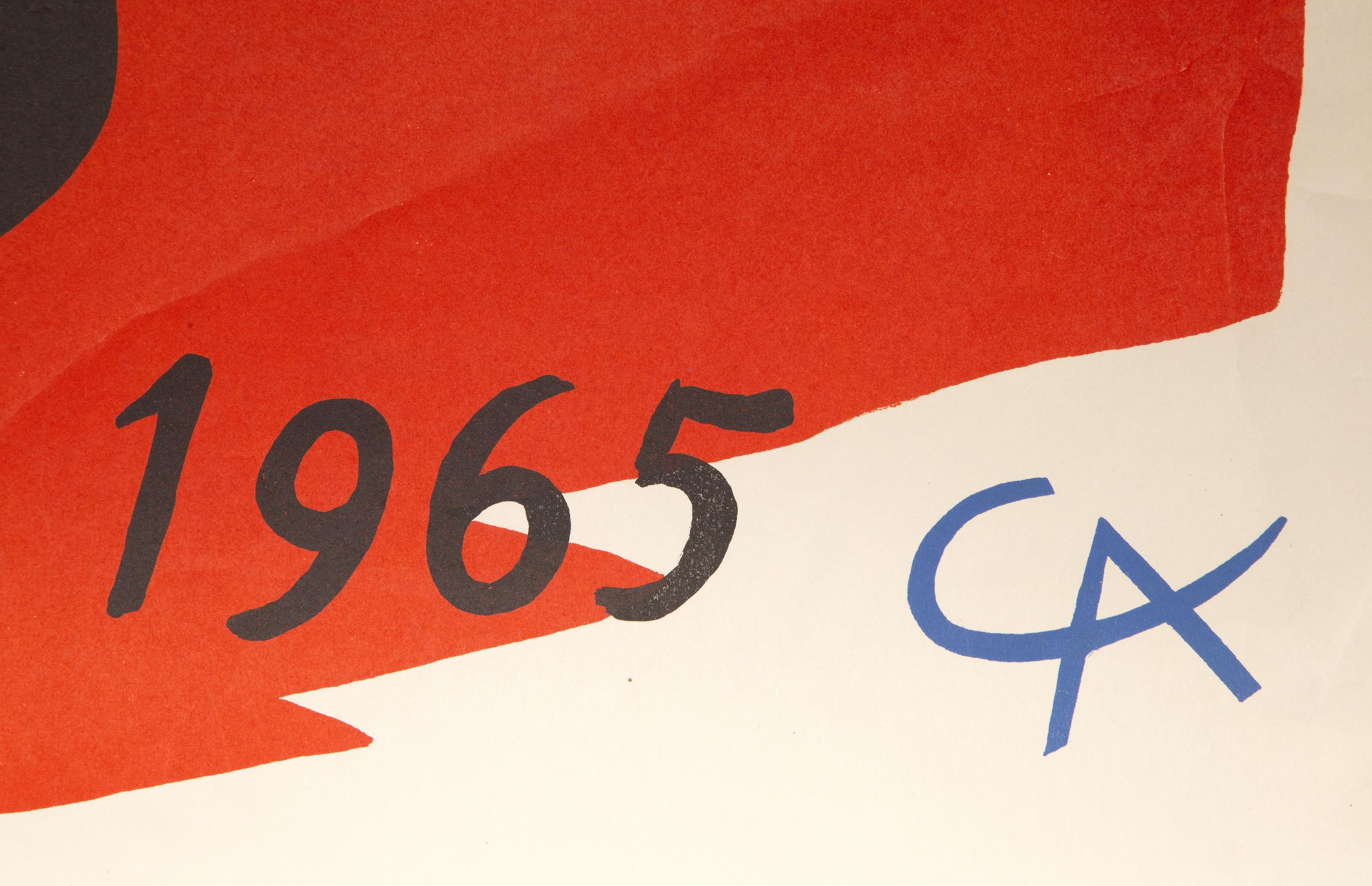 Affiche du Los Angeles County Museum of Art, lithographie d'Alexander Calder 3