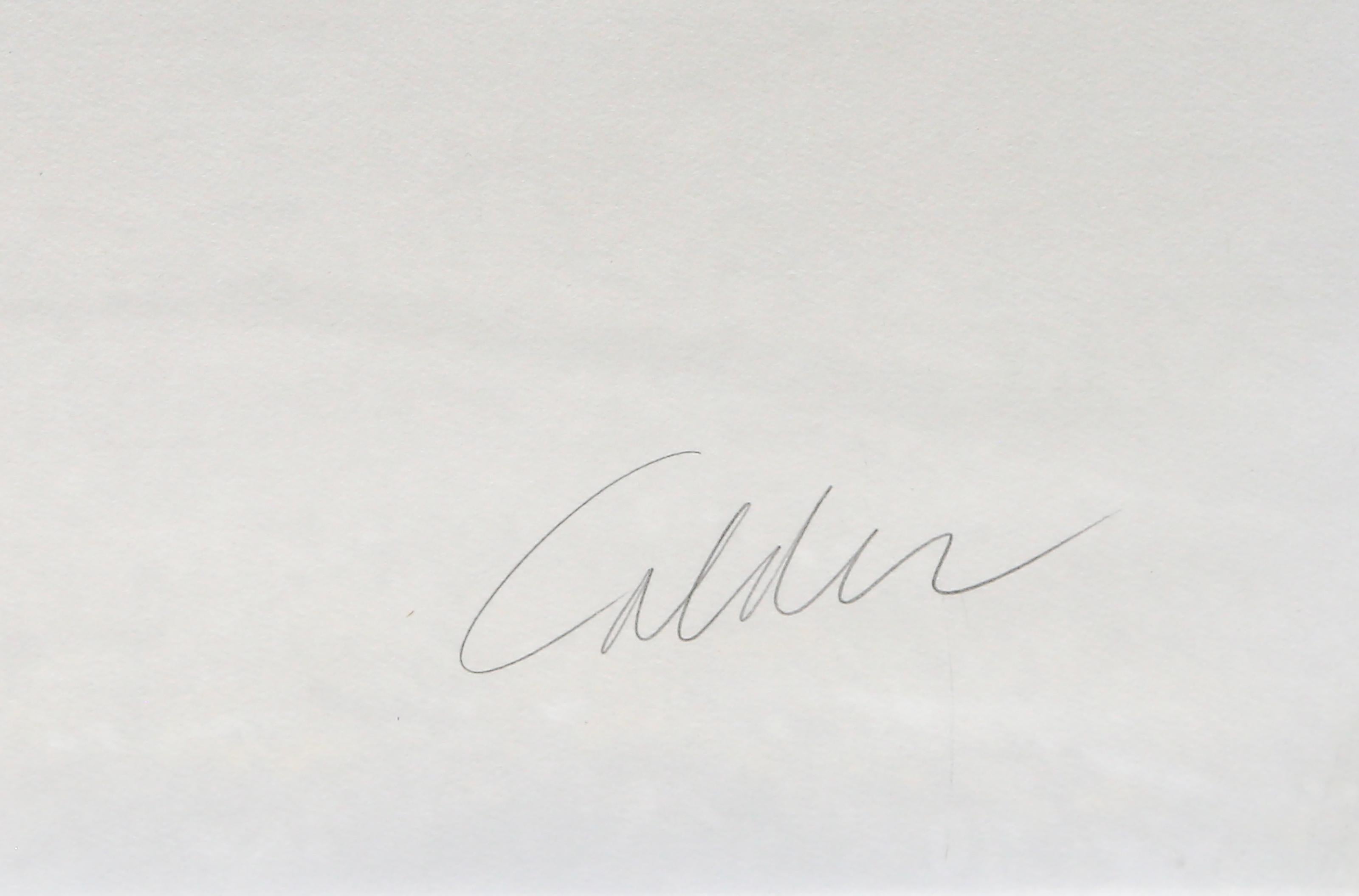 Madison Square Boy’s Club, Modern Signed Lithograph by Alexander Calder For Sale 3