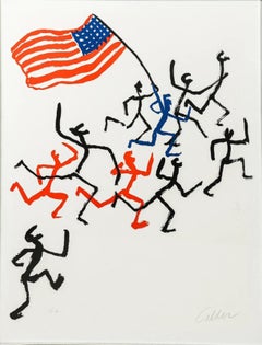 Madison Square Boy’s Club, Modern Signed Lithograph by Alexander Calder