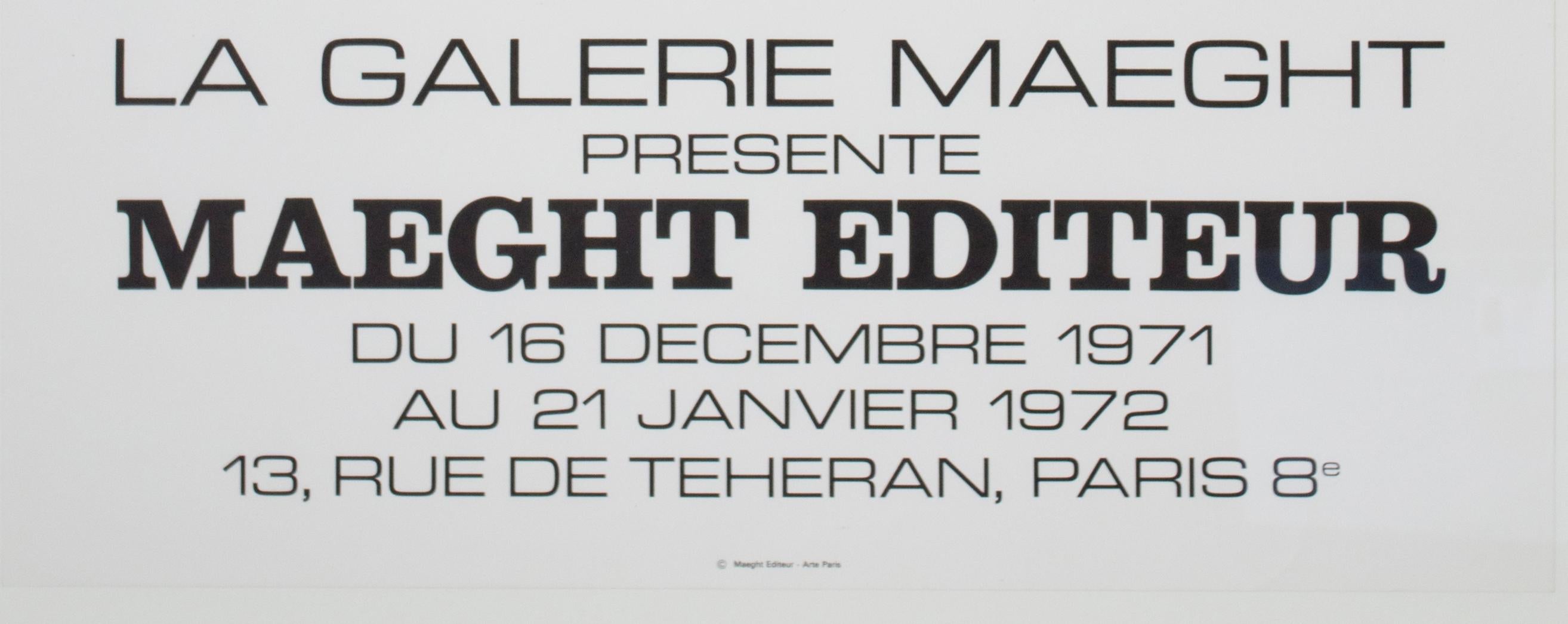 Affiche originale de Maeght Editeur, - Postmoderne Print par Alexander Calder