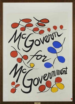 McGovern for McGovernment - Lithograph by Alexander Calder - 1973